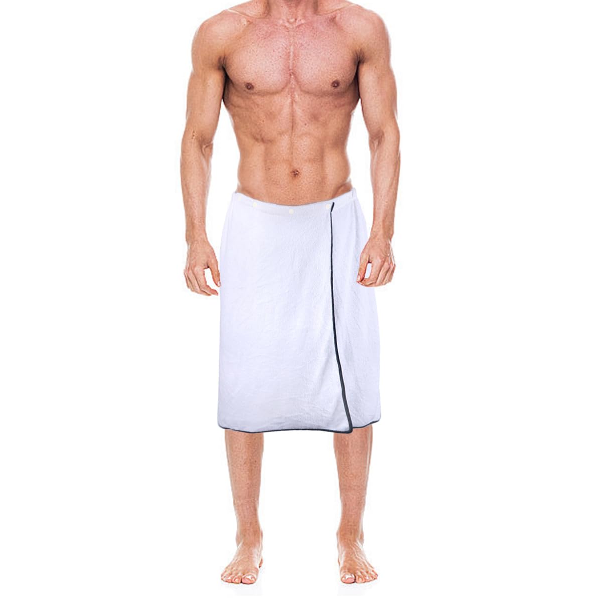 kilofly 1 szt. męski regulowany ręcznik kąpielowy z zamknięciem na zatrzask 70 x 130 cm