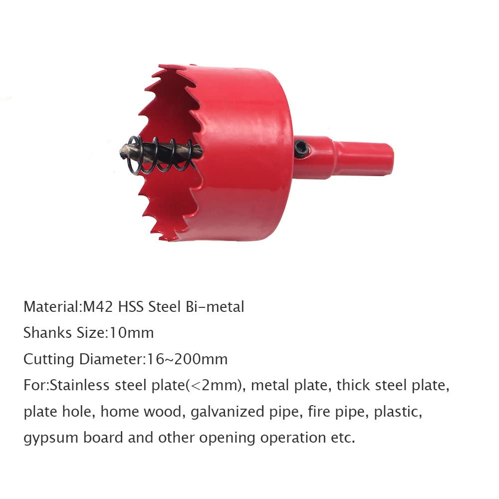 Broca de taladro de madera bimetálica de 16-200 mm, 1 pieza para carpintería, broca de madera para bricolaje, 160 mm, 1 pieza
