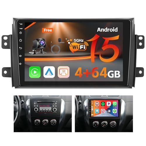 Wireless CarPlay & Android Auto & Mirrorlink: È possibile accedere facilmente a musica, navigazione, informazioni e molto altro collegando la funzione CarPlay/Android Auto al telefono tramite Bluetooth. MirrorLink consente di proiettare lo schermo dello smartphone sull'autoradio tramite Wi-Fi per Fiat Sedici