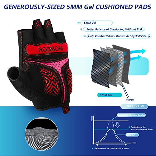 image for BIKINGMOREOK Cycling Gloves Bike Gloves Biking Gloves for Men Women,Ha