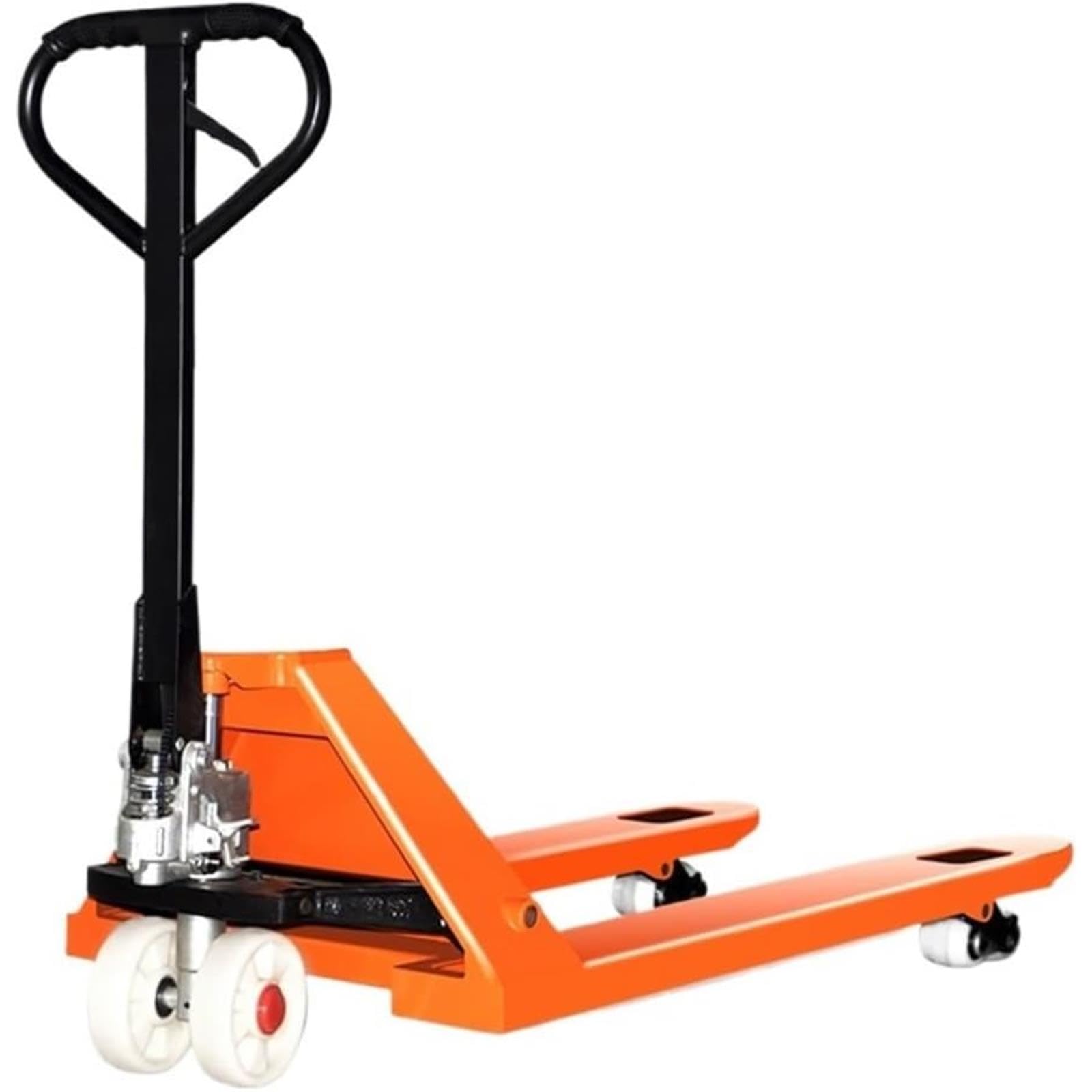 Transpaleta Hidráulica Manual, Bomba Reforzada con Palanca Y Pedal, Elevación De Alto Rendimiento, Dimensiones Optimizadas De Horquillas (55cm)