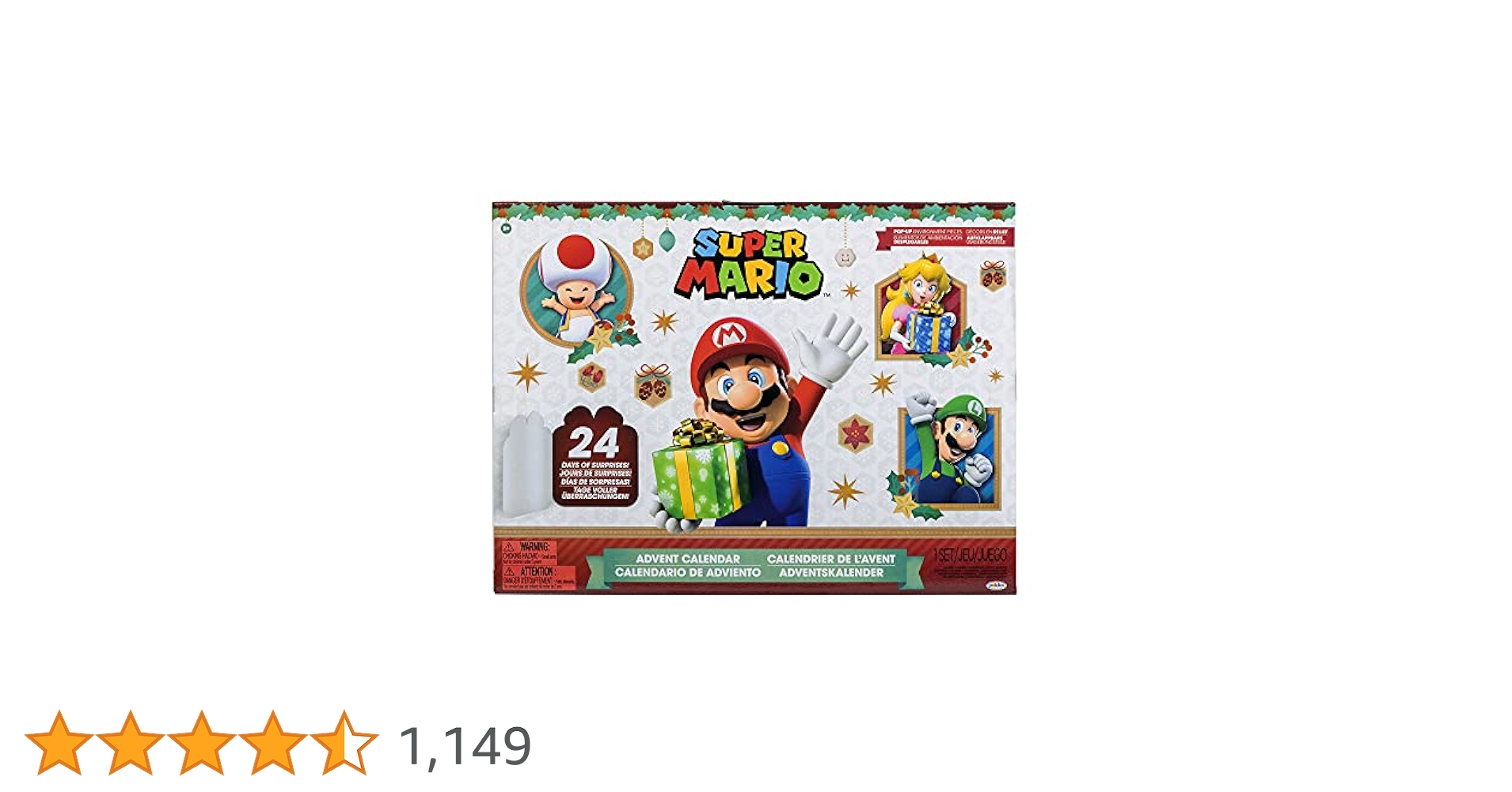 スーパーマリオ アドベントカレンダー Amazon.com: SUPER MARIO Nintendo Advent Calendar Christmas