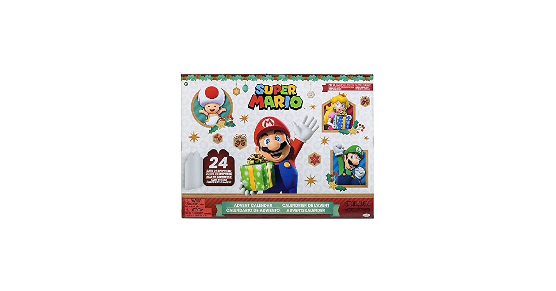 海外限定　スーパーマリオ　アドベントカレンダー　新品　11/30迄価格 Amazon.com: Super Mario Advent Calendar 2024 - Santa Mario