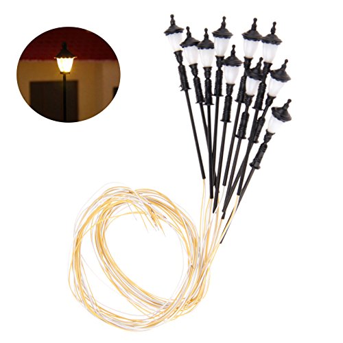 Preisvergleich Produktbild 10 Stück Delicate Yard Lampe I-5 1: 100 Maßstab