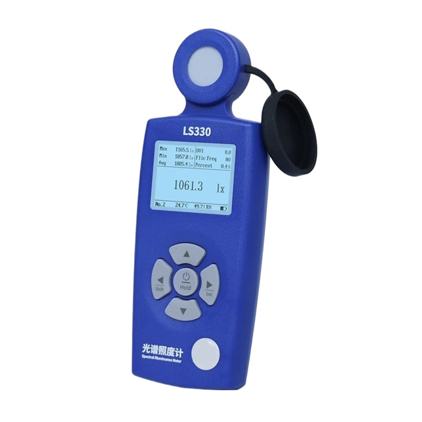 Medidor de luz espectral LS330 Lux PPFD CCT UVI CRI 400-700nm