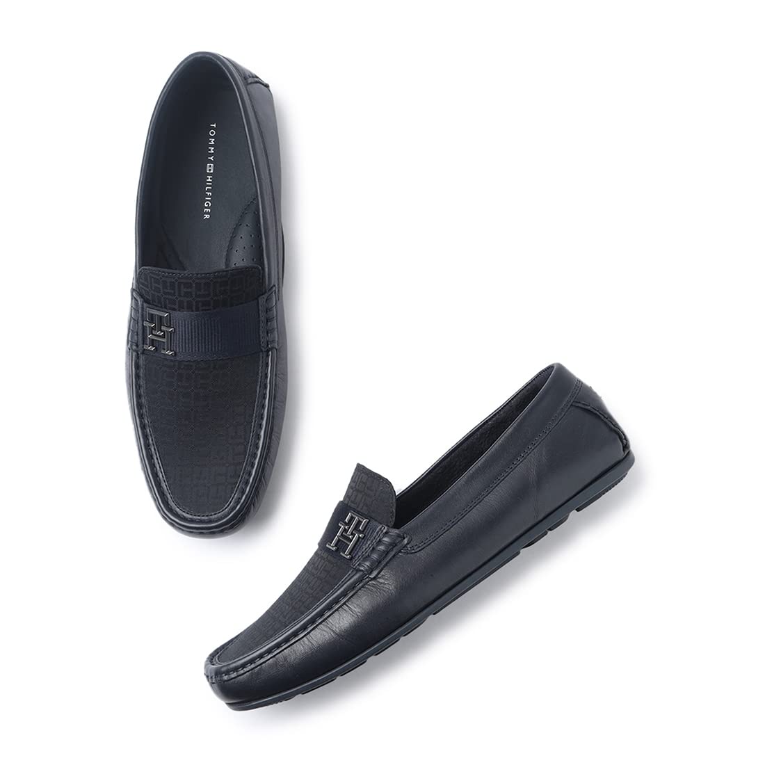 Tommy Hilfiger Navy Blue Men Solid Loafers with Slip-On Closure_8905692336876 (B0C538T5XJ) Amazon Price History, Amazon Price Tracker