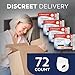 Tranquility Premium OverNight Disposable Absorbent Underwear (72 Count) - M, 34-48 in. Waist - Maximum Absorbency, All-Night Sleep, Breathable Comfort, 72 Adult Diapers