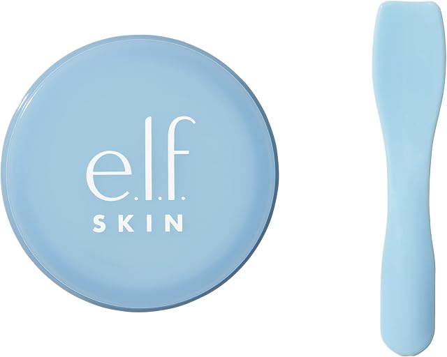 e.l.f. Skin Holy Hydration! Lip Masks, Hydrating Leave-on Lip Mask For Soft & Smooth Lips, Enriched With Hyaluronic Acid, Powder Blue