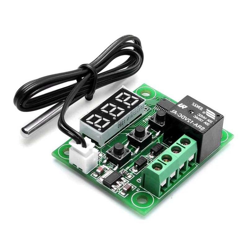 ERH India 1 Pc W1209 Digital Temperature Controller Thermostat Thermocouple Sensor Module for DIY Electronic and Robotic Projects Kit and Incubator Machine etc