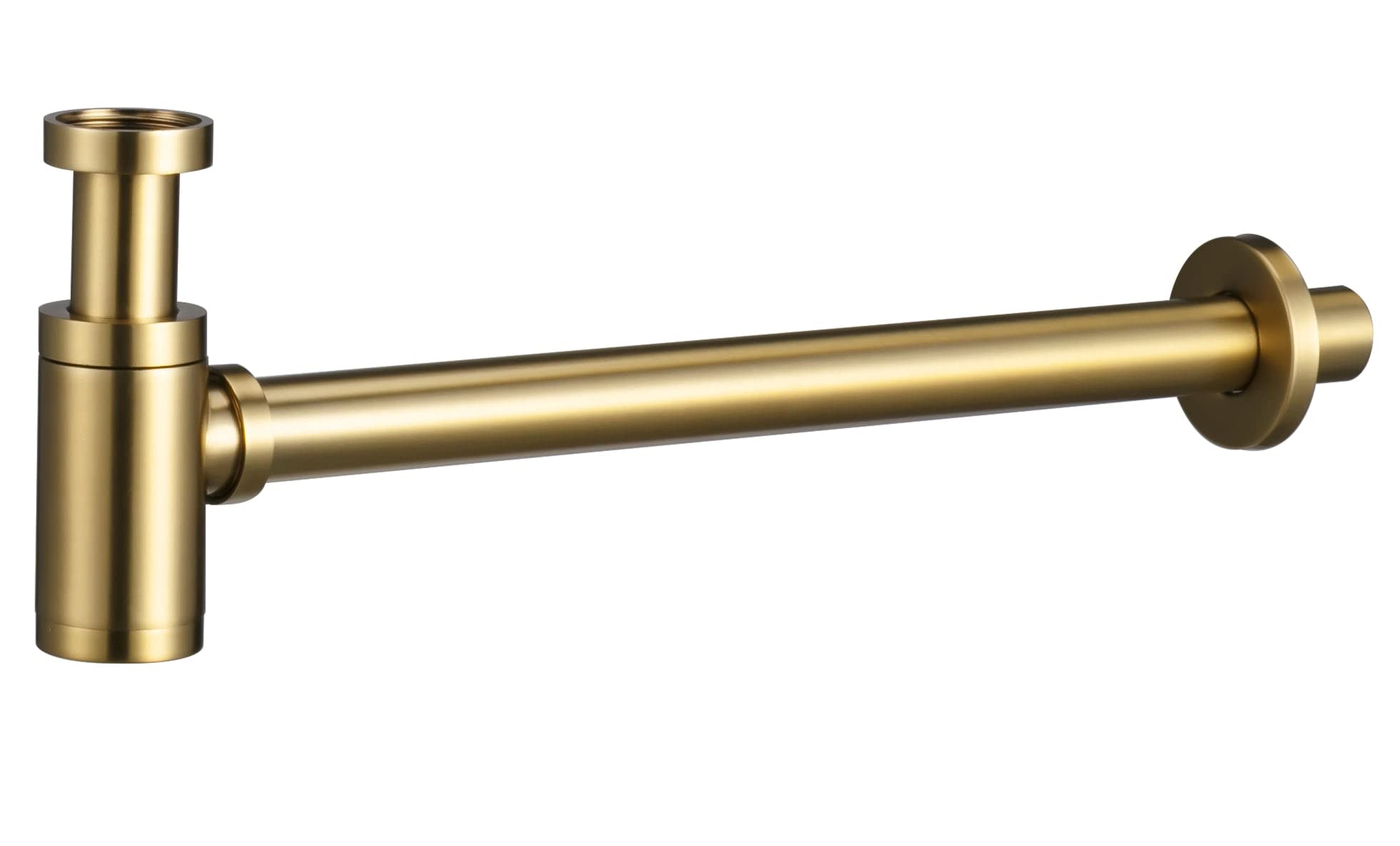 IMEX SCL002/OC Sifón Redondo Color Oro Cepillado
