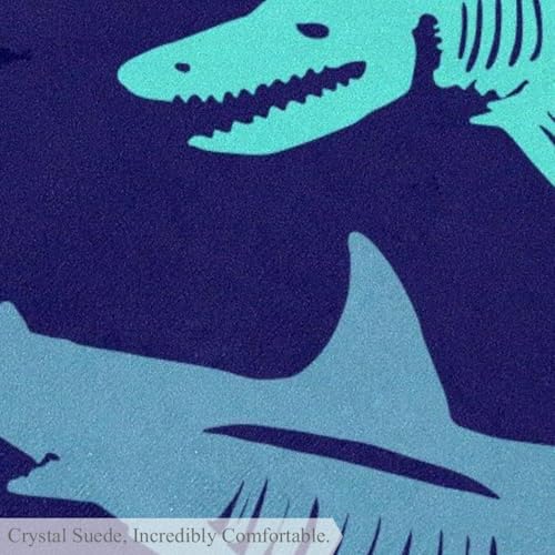 Tapis de salle de bain requin antidérapant rond 1m pour sécurité enfant