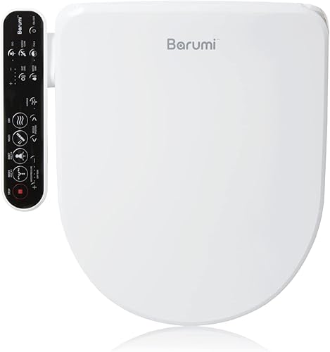 Miniatura 9 de BM-6000 Bidé alargado eléctrico para inodoro, asiento caliente y secador de aire, agua caliente y presión, autolimpiante, modo infantil, modo