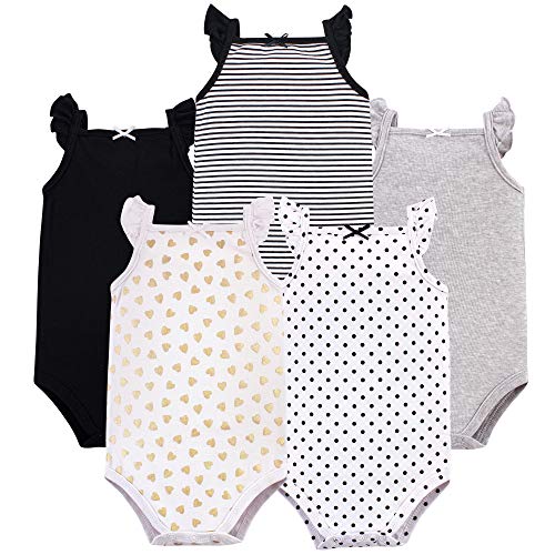 Image of Hudson Baby Unisex Baby Cotton Sleeveless Bodysuits
