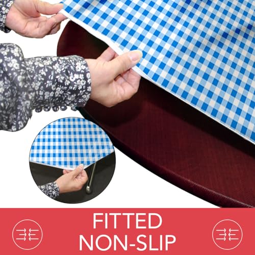 image for Covers For The Home Deluxe Elastic Edged Flannel Backed Vinyl Fitted T