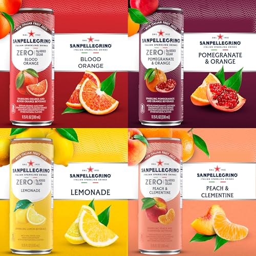 Image of Sanpellegrino Zero Grams Added Sugar Italian Sparkling Drinks, Sparkling Fruit Beverage, Made with Natural Flavors, Build Your Own Variety Pack, 12-Pack