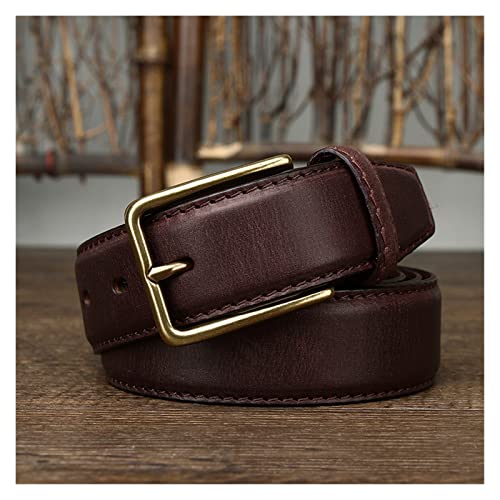 Vintage Cowhide Mens Belt Pin Buckle Leather Belt For Men Classic Quality Belt Men3