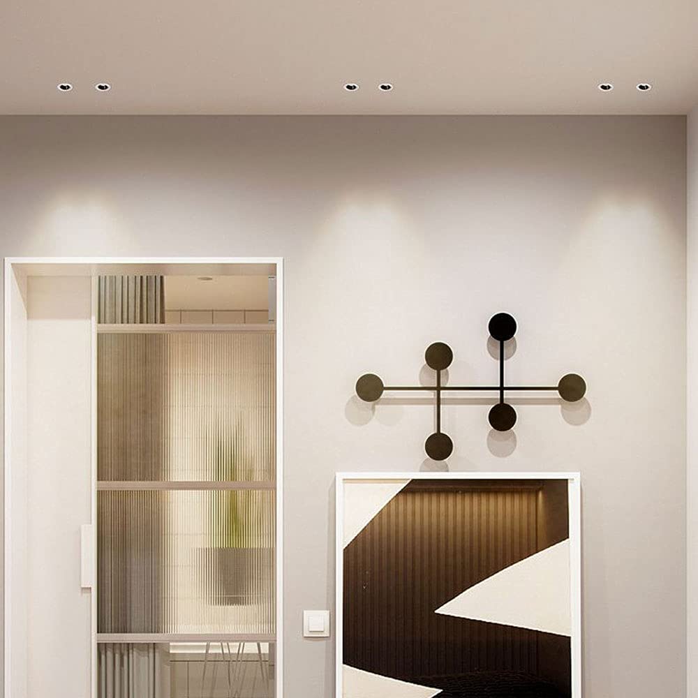Faretto led da soffitto 20W cilindro nero in alluminio plafoniera lampada modern