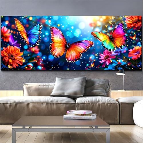 Peinture diamant numéro personnalisé grand format 70x140cm pour décoration murale réussie L170