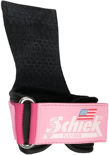 Miniatura 16 de Schiek Sports Model 1907 Platinum Edition Ultimate Grips - Correas de levantamiento de pesas 3 en 1, muñequeras y almohadillas de agarre, control