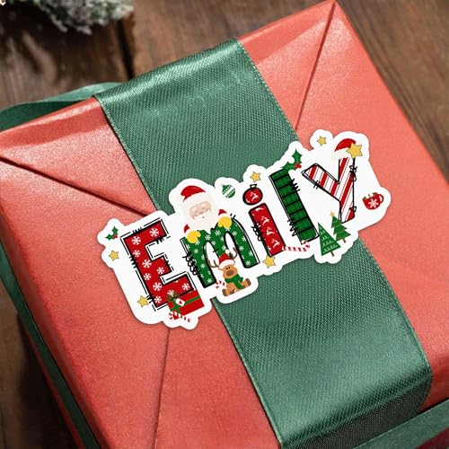 Image of Personalized Christmas Stickers | 2 Sheets with 28 Stickers