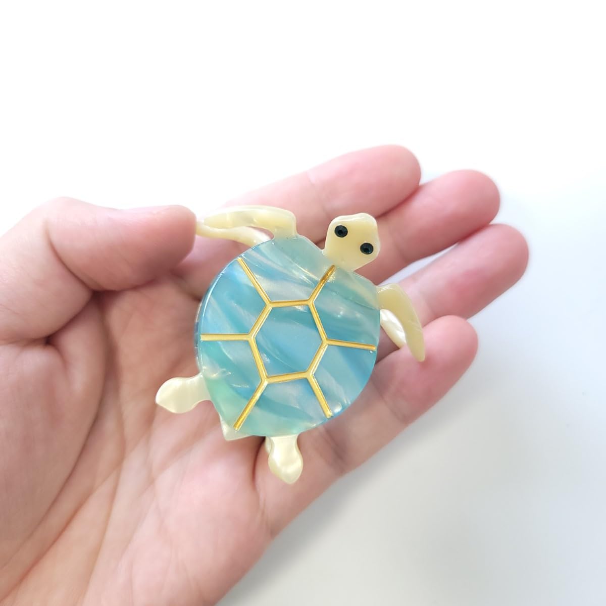 Pinza para el pelo de tortuga, pinzas para el cabello de acetato de celulosa, pinzas grandes para mujer, accesorios para el cabello