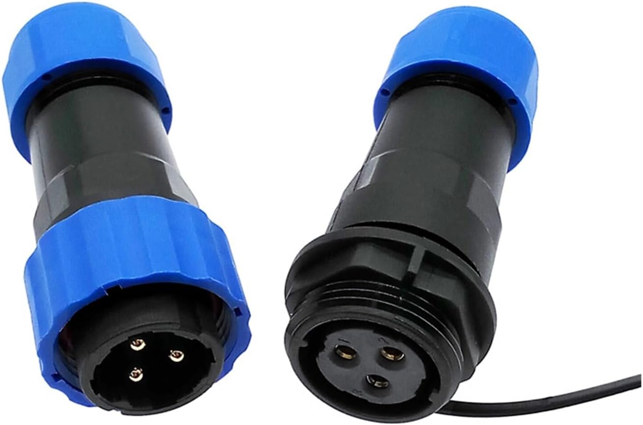 SP20 Straight Waterproof Connector 2/3/4/5/6/7/8/9/10/12/14Pin IP68 Industrial Cable Connector(4 pin)