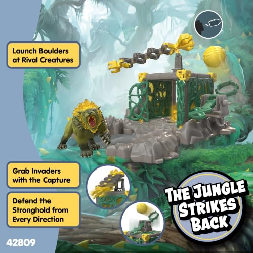 Image of Schleich Eldrador - 51Pc Jungle Stronghold Playset - Kids Ages 7+ | 42809