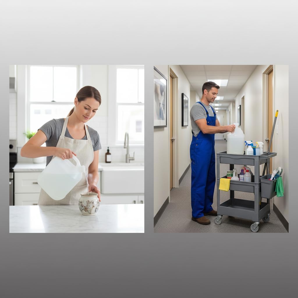 1-Gallon HDPE Plastic Jugs, Water Jug With Child-Safe Lids–BPA-Free,Leakproof, Stackable Containers,1 Gallon Water Bottle For Fermentation,Brewing,Storage,Detergent Mixing & Industrial Use (4-Pack)