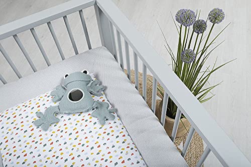 BO Baby's Only - Boxkleed Leaf - Parklegger - Speelkleed - Zilvergrijs - 80x100 cm - Extra dik - Tweezijdig te gebruiken - Afbeelding 3