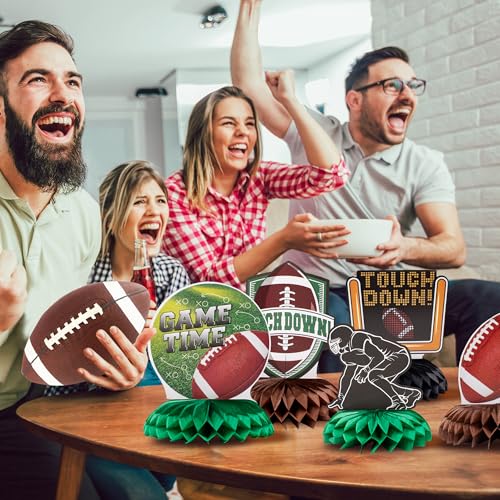 Football Party Table Decorations,Football Birthday Honeycomb Centerpieces Table Toppers,Game Day Party Table Decor Centerpiece Ornaments Supplies - Image 6