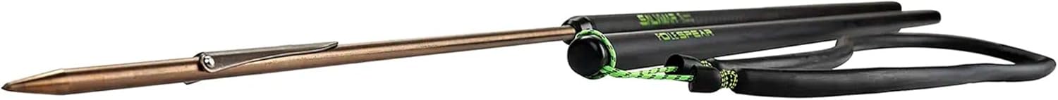 SALVIMAR 18mm Aluminum Pole Spear for Spearfishing - Anodized Ergal Shaft Fishing Spear with Rubber Band Propulsion, 195cm Length, Black, Slip/Harpoon Tip