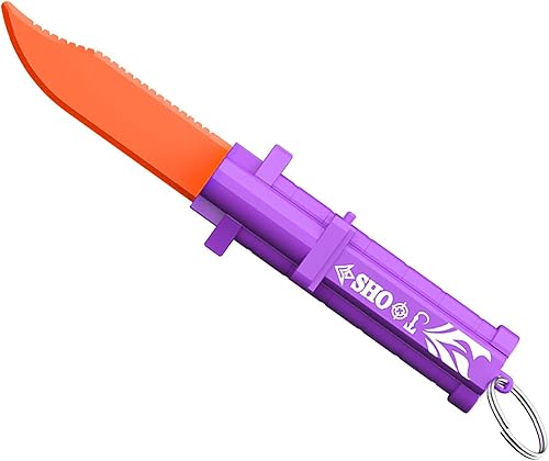 Miniatura 4 de Cuchillo de hoja de plástico retráctil Daga de juguete retráctil ideal para Halloween Cosplay seguro truco juguete para diversión verde