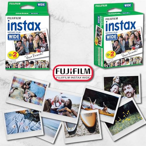 Image of Fujifilm Instax Wide Instant Film Twin Pack with Free Bonus Cap Keeper - (6 x Twin Packs)