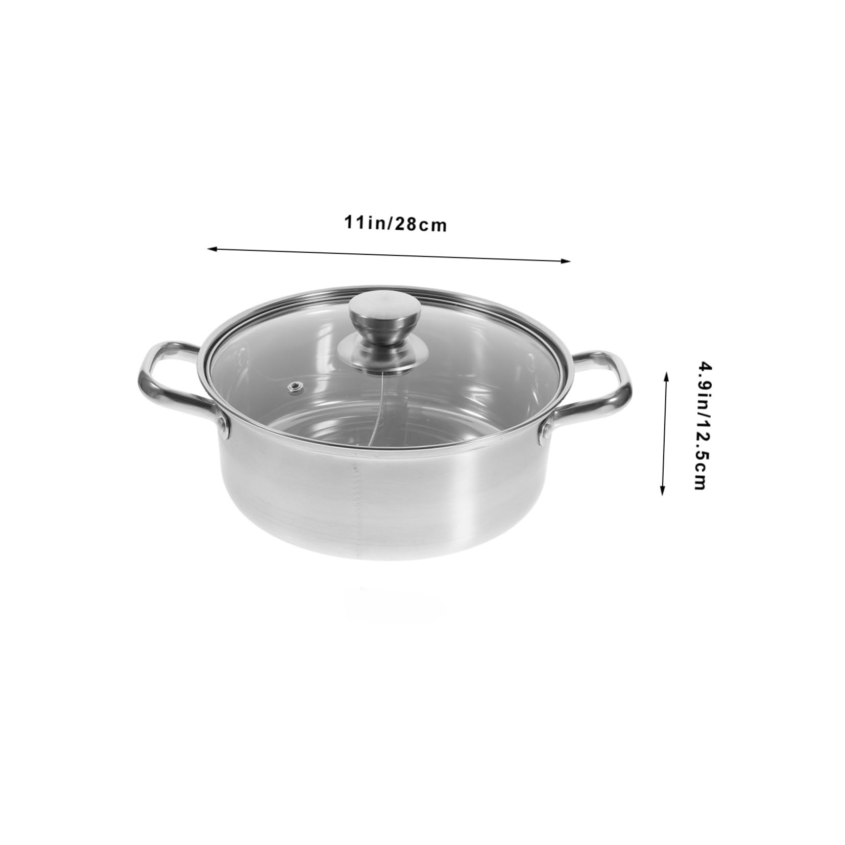 8 Inch Universal Stainless Steel Double Boiler with Lid