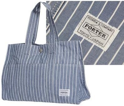 [ポーター] 吉田カバン ブルーストライプ トートバッグ 通勤 708-07154 ストライプ77(77)