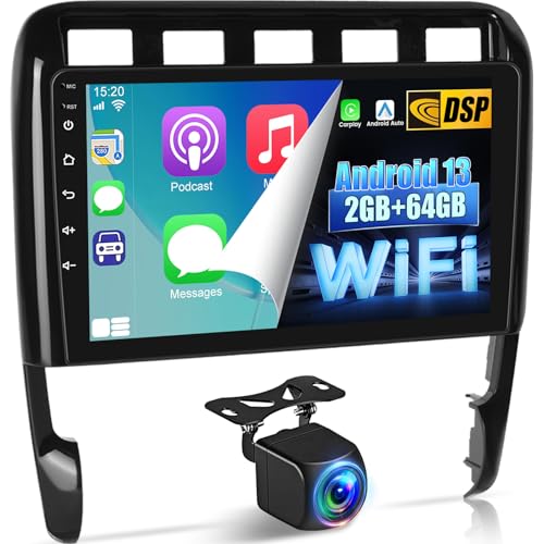 NHOPEEW Android Carplay Radio for Porsche Cayenne 2003-2010...