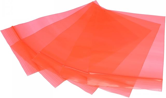 sourcing map Anti Static Bags Shielding Bag 3x5inch(8x12.5cm) Red Transparent Resealable for Hard Drive HDD SSD 100pcs