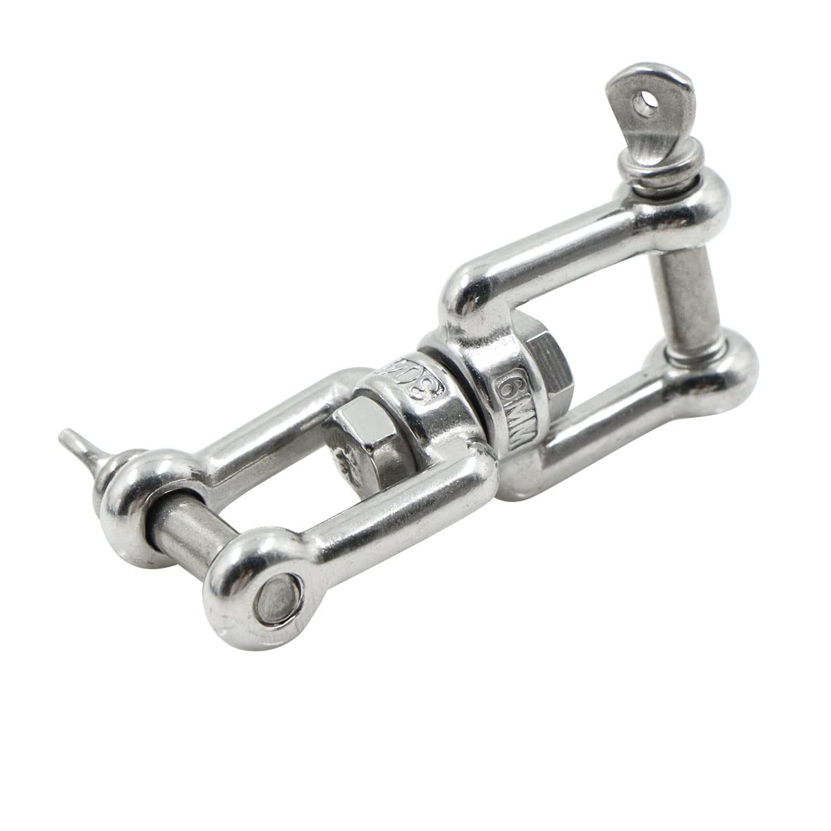 Pivot En Acier Inoxydable œil+fourche 10mm - Charge 500kg - Pour Hamac, Chaise Suspendue, Sac De Frappe, Voile
