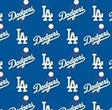 Major League Baseball Los Angeles Dodgers - 100% Cotton, 60' Wide By the Yard