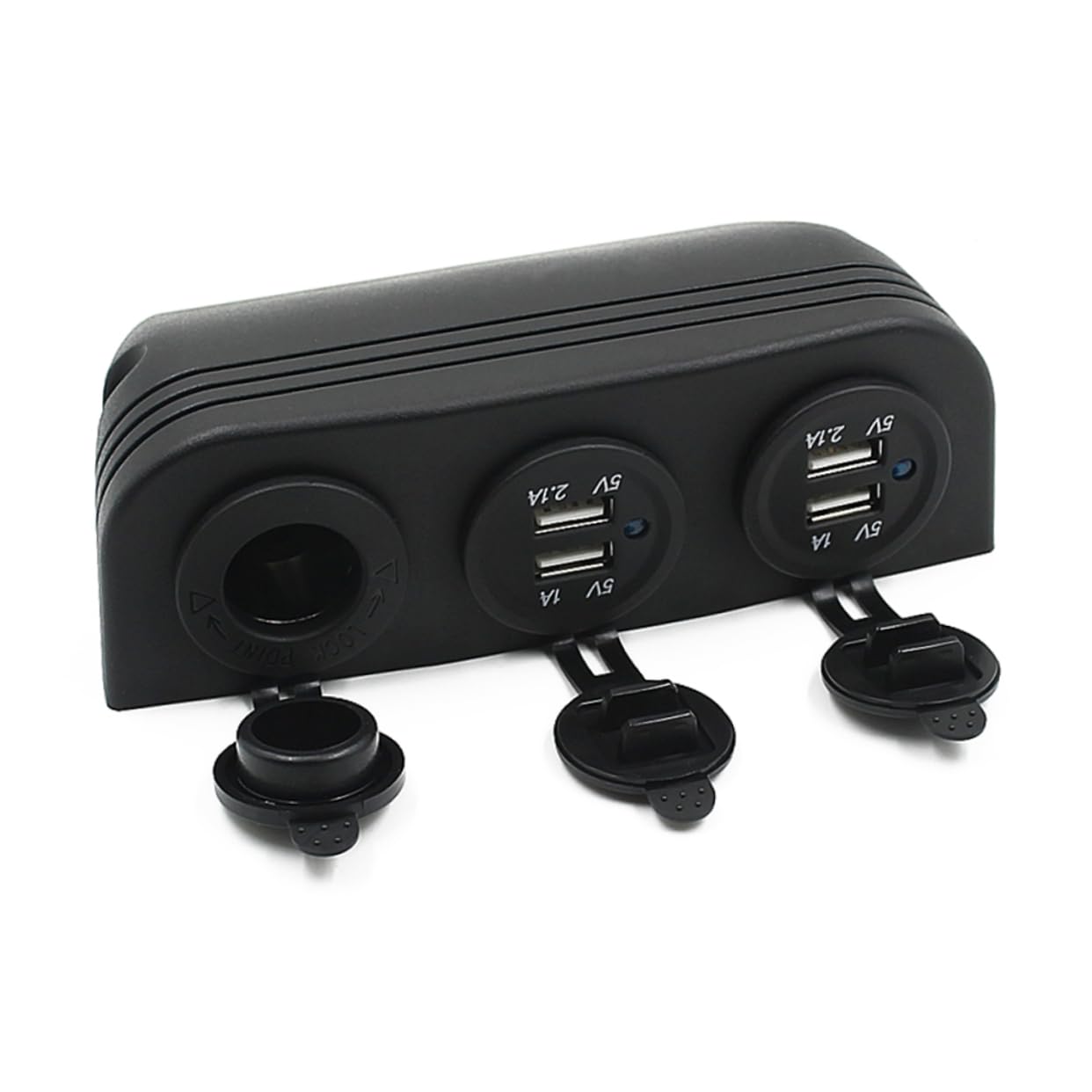 CHILDWEET Adaptador USB Mechero Coche 4 Puertos 12- v Cargador Mechero USB De Coche Material Ignífugo