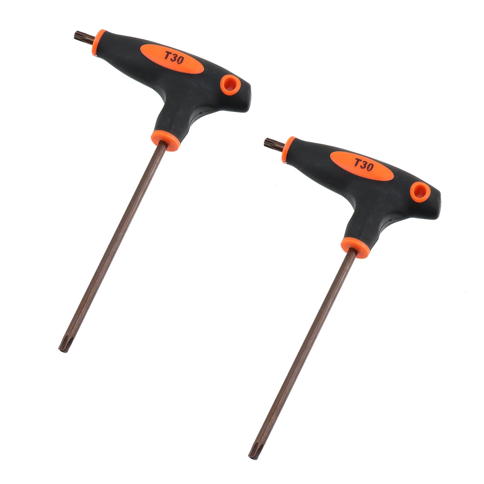 Antrader T30 Torx Screwdriver,S2 Steel T-Handle Dual End Wrench-2Pcs