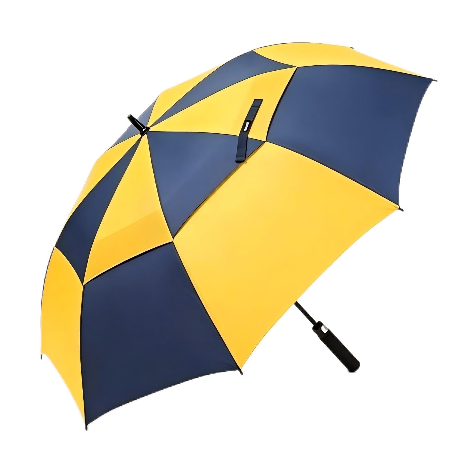 ZOMAKE Golf Umbrella Windproof and Rainproof Large (68 in-Navy/Yellow) — image 1