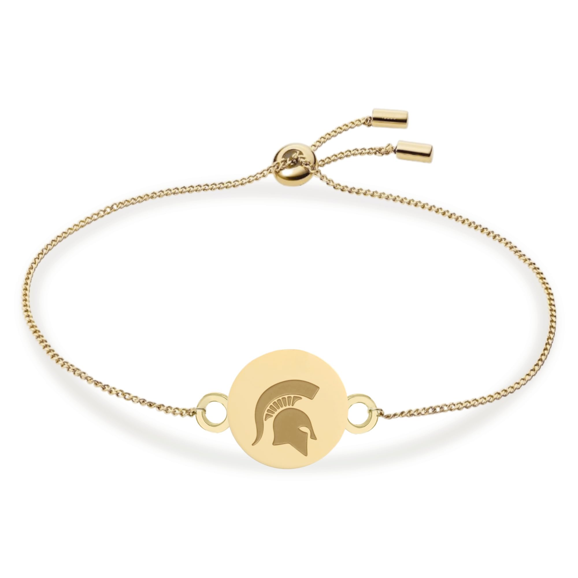 Stone Armory Bracelet Jewelry for Michigan State Spartans – Adjustable Corded Bracelet Featuring Engraved Spartan charm – Comfortably Fits Up to a 9-Inch Wrist - Ideal Gift for Alumni, Students, Fans & Graduates