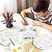 COcnny Bible Prayer Religious Craft - 24 Sets Christian Jesus Coloring Wheel Cards Creation Game Activities for Kids, The Lord’s Prayer Biblical Art Craft for Sunday School Classroom Ages 3-5 4-8 8-12
