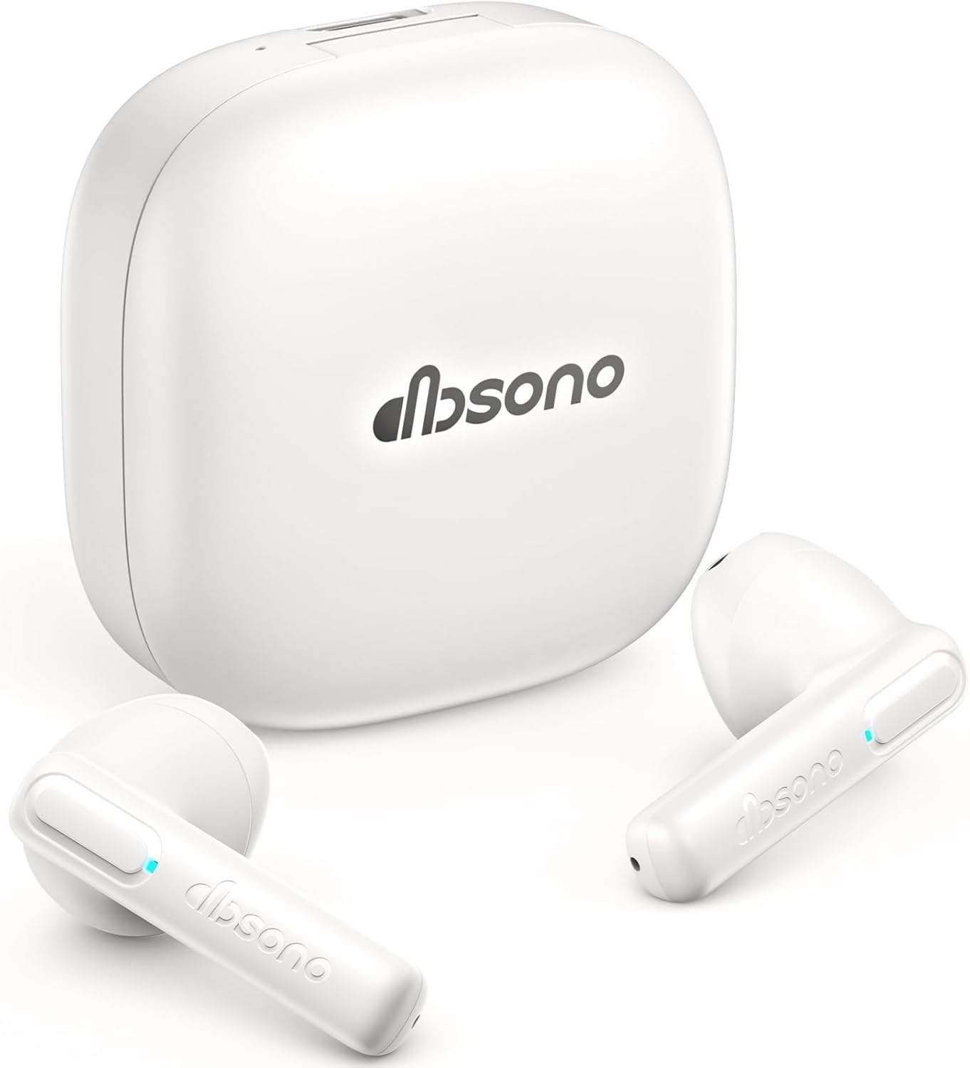 True Wireless Earbuds Bluetooth Headphones: Ultra-Lightweight Bluetooth Earbuds for All-Day Comfort, Waterproof TWS Ear Buds with Mic, 25H Playtime, Earphones for iOS/Android, Work, Commute, Study