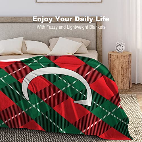 Plaid buffle initiale C grand format 178x203cm, couverture chaude flanelle pour lit - 6