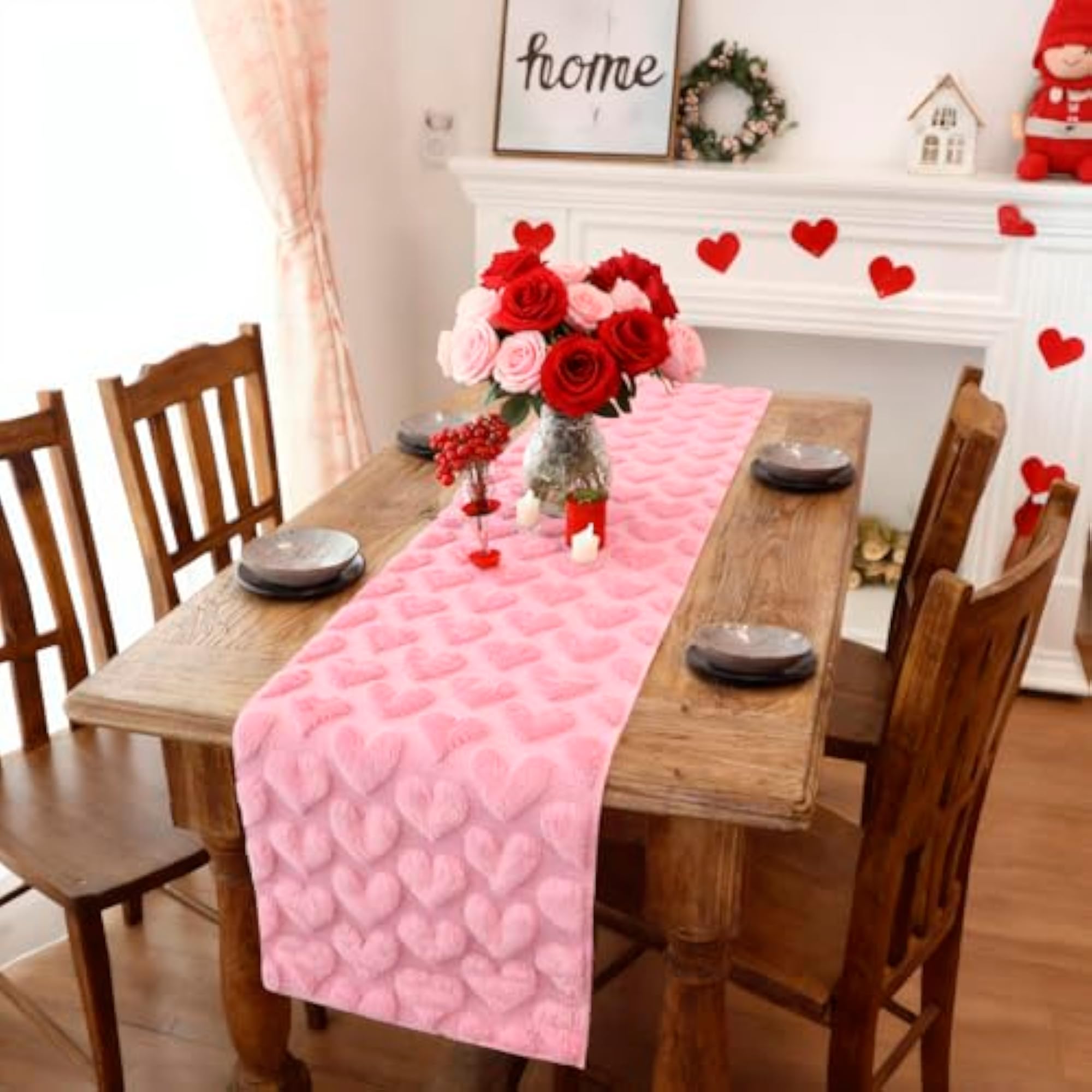 Valentine's Day Heart Table Runner