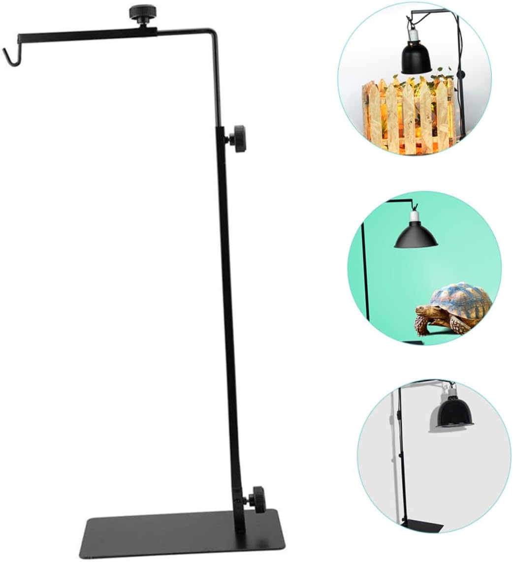 Reptile Terrarium Lamp Stand Reptile Lamp Rack for Fluorescent Ceramic Bulbs Safe for Home Pets Easy to Assemble