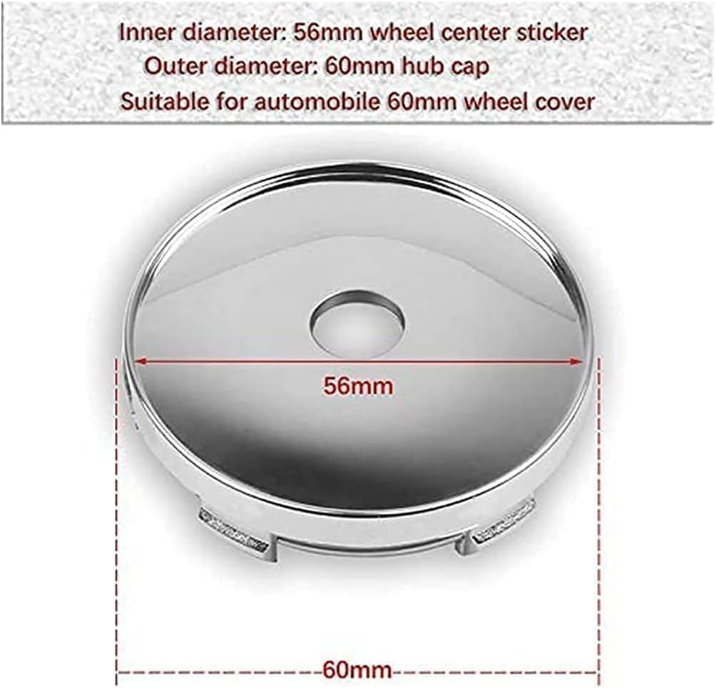 4 Cache-moyeux Pour Smart Fortwo/Forfour 450 451 453 454 - Diamètre 60mm - ABS Avec Logo - Enjoliveurs Centraux