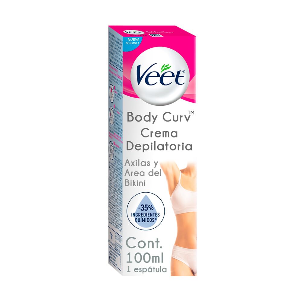 Body Curv Veet Crema Depilatoria Axilas Facial Crema Depilatoria